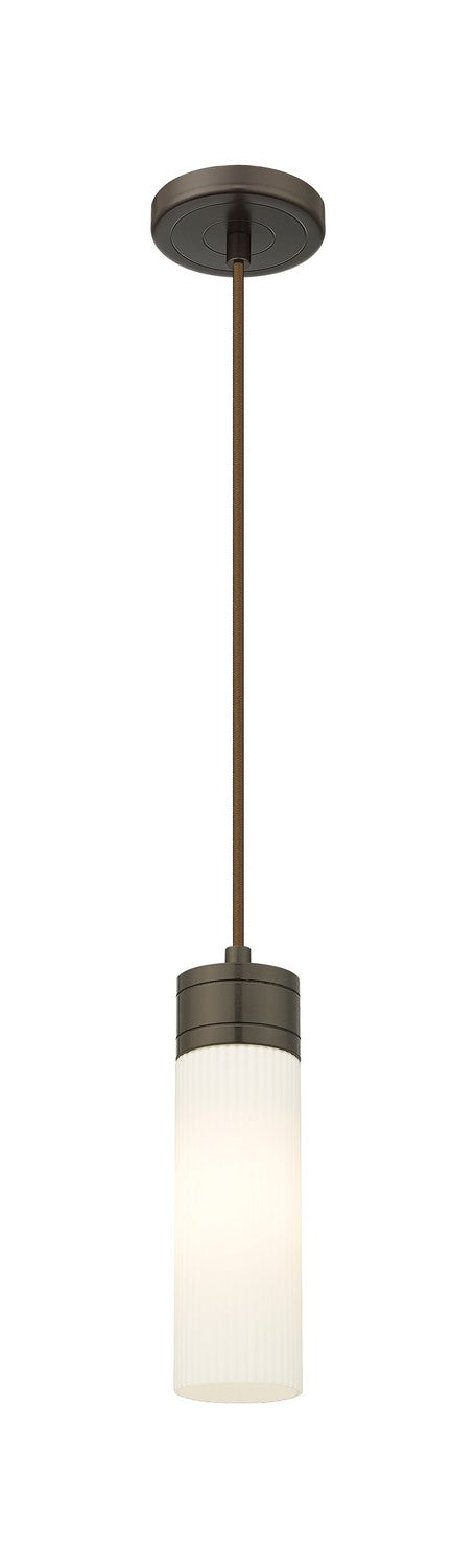 Innovations 617-1P-OB-G617-8SWH One Light Mini Pendant, Oil Rubbed Bronze