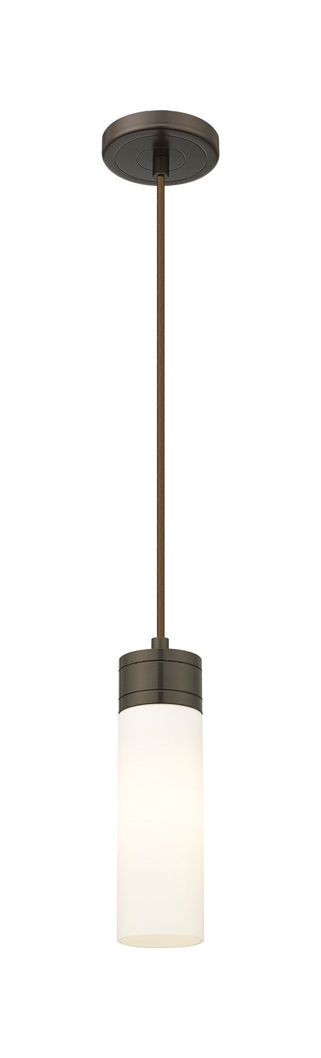 Innovations 617-1P-OB-G617-8WH One Light Mini Pendant, Oil Rubbed Bronze