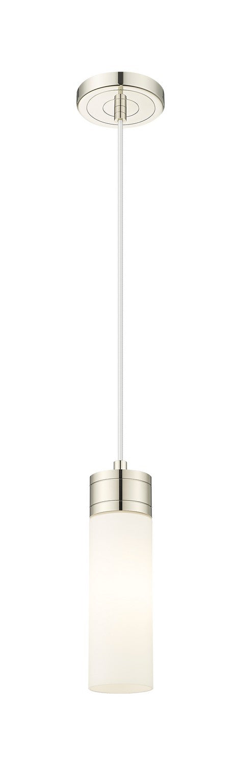 Innovations 617-1P-PN-G617-8WH One Light Mini Pendant, Polished Nickel