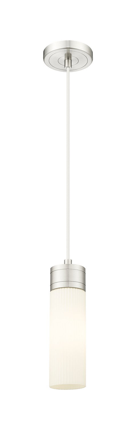Innovations 617-1P-SN-G617-8SWH One Light Mini Pendant, Satin Nickel