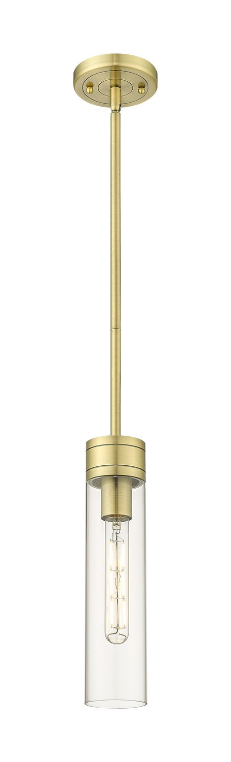 Innovations 617-1S-AB-G617-11CL One Light Mini Pendant, Antique Brass