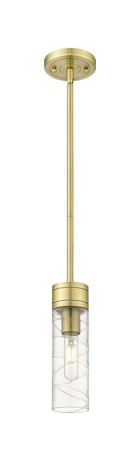 Innovations 617-1S-AB-G617-8DE One Light Mini Pendant, Antique Brass