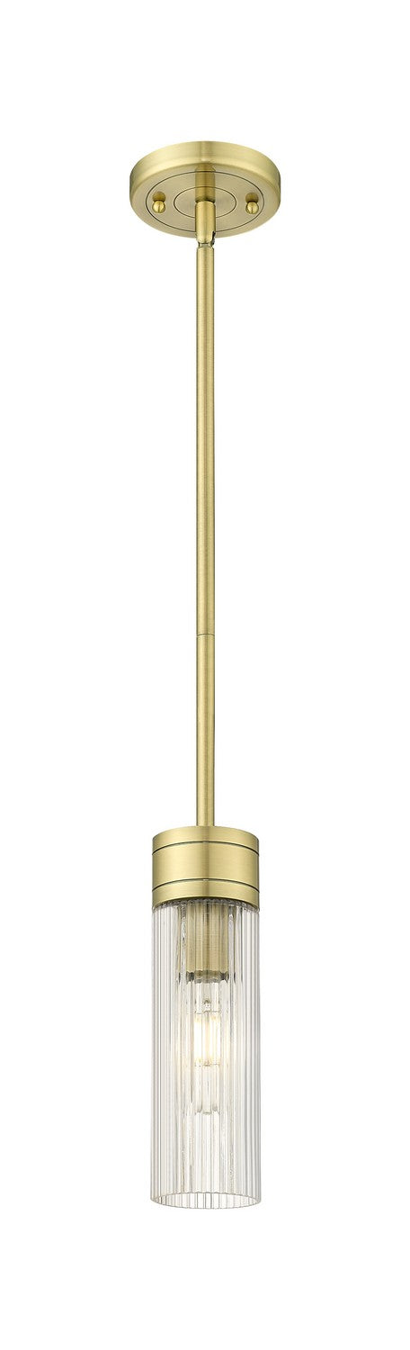 Innovations 617-1S-AB-G617-8SCL One Light Mini Pendant, Antique Brass