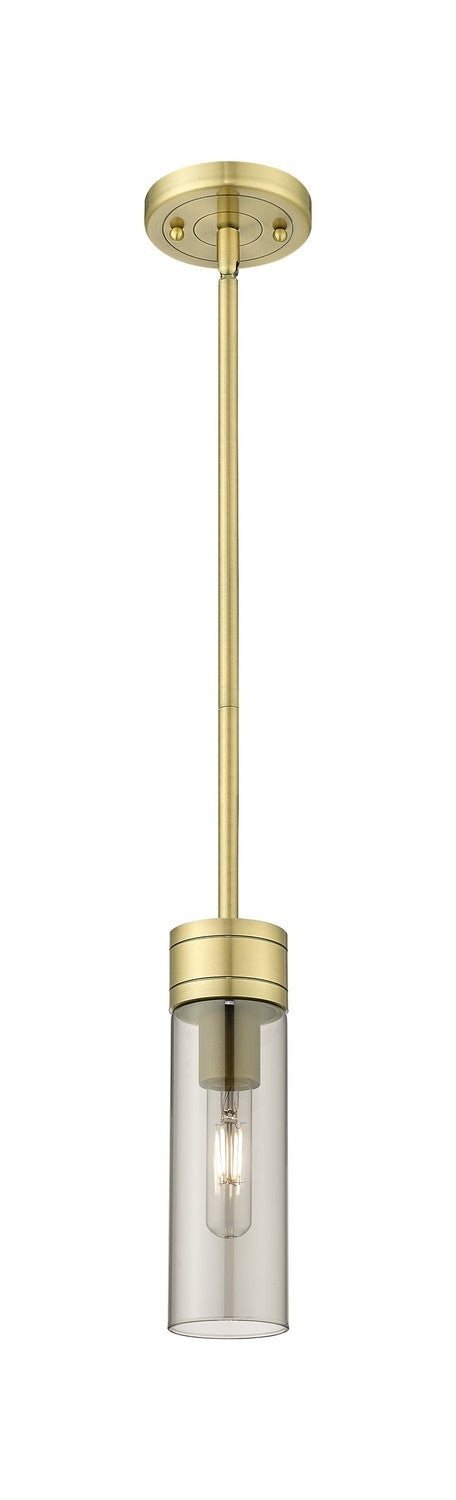 Innovations 617-1S-AB-G617-8SM One Light Mini Pendant, Antique Brass