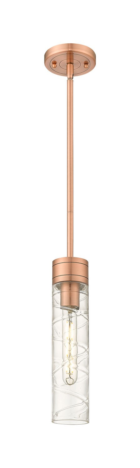 Innovations 617-1S-AC-G617-11DE One Light Mini Pendant, Antique Copper