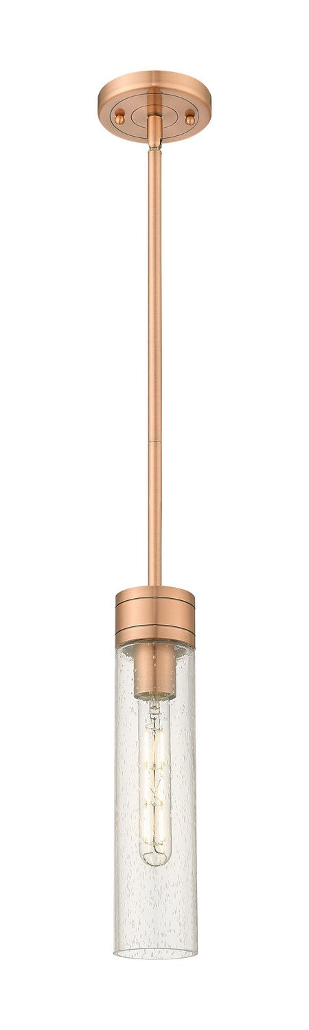 Innovations 617-1S-AC-G617-11SDY One Light Mini Pendant, Antique Copper