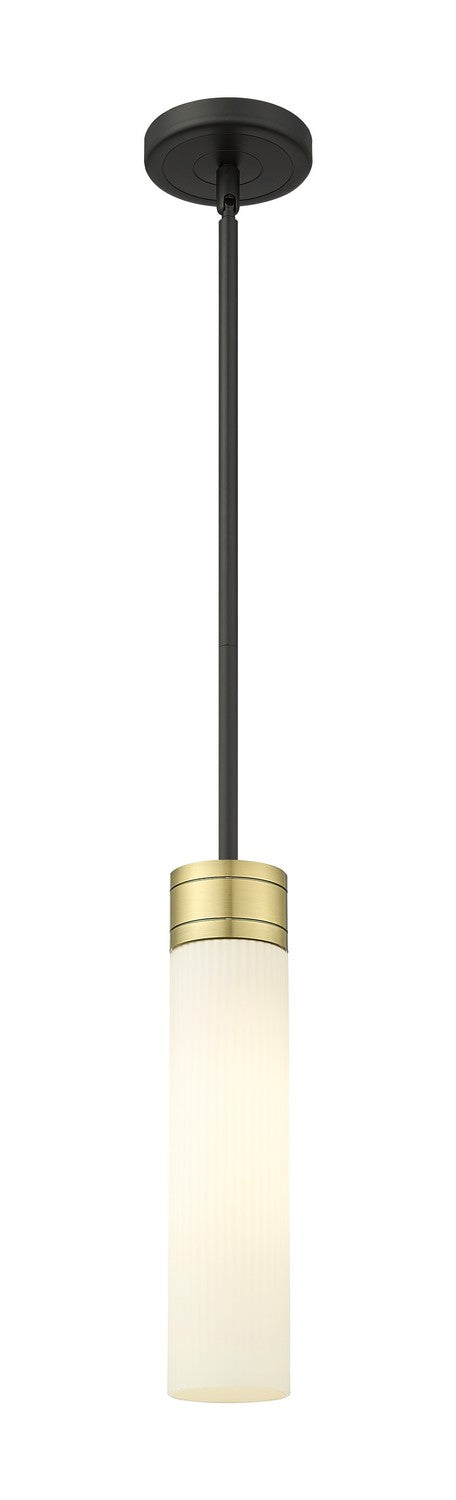 Innovations 617-1S-BAB-G617-11SWH One Light Mini Pendant, Black Antique Brass