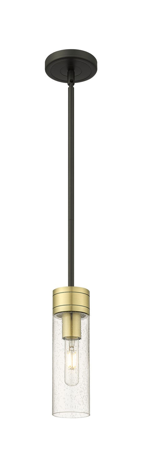 Innovations 617-1S-BAB-G617-8SDY One Light Mini Pendant, Black Antique Brass
