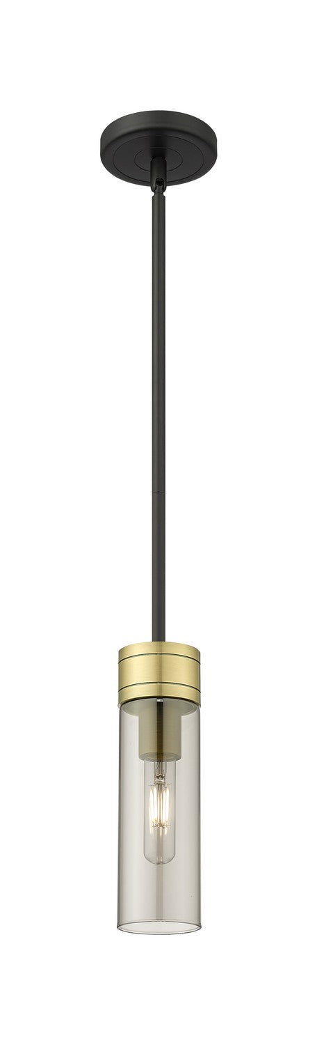 Innovations 617-1S-BAB-G617-8SM One Light Mini Pendant, Black Antique Brass