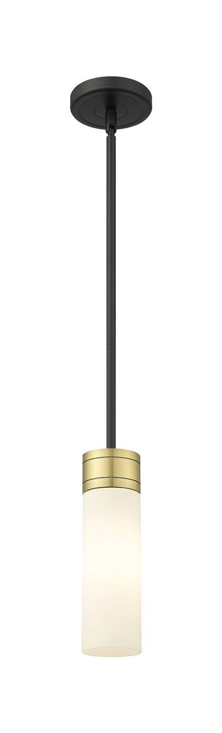 Innovations 617-1S-BAB-G617-8WH One Light Mini Pendant, Black Antique Brass