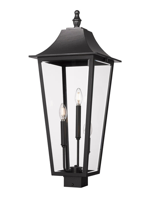 Z-Lite 5008PHXLS-BK Three Light Outdoor Post Mount Fixture, Black