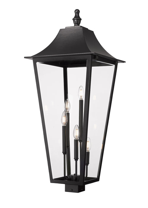 Z-Lite 5008PHXXLS-BK Five Light Outdoor Post Mount Fixture, Black
