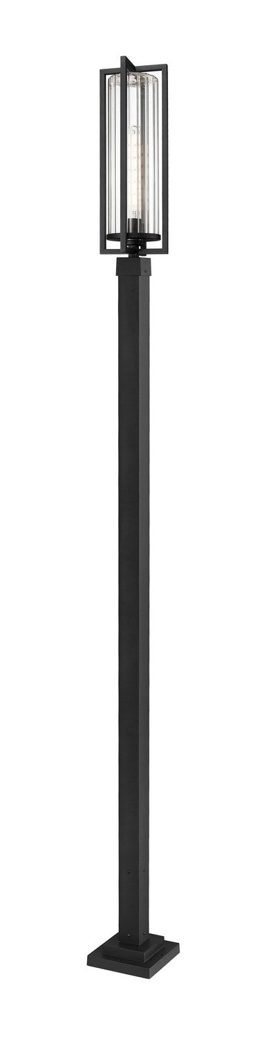 Z-Lite 5013PHBS-536P-BK One Light Outdoor Post Mounted Fixture, Black