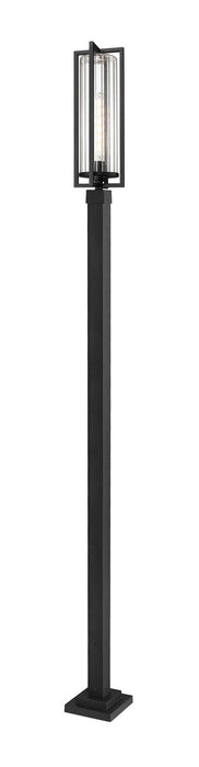 Z-Lite 5013PHBS-536P-BK One Light Outdoor Post Mounted Fixture, Black