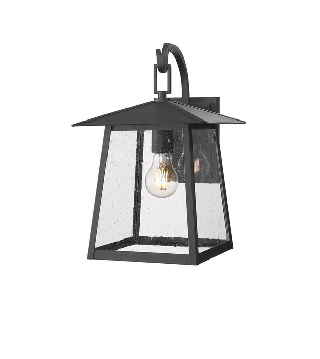 Z-Lite 5015S-BK One Light Outdoor Wall Light, Black