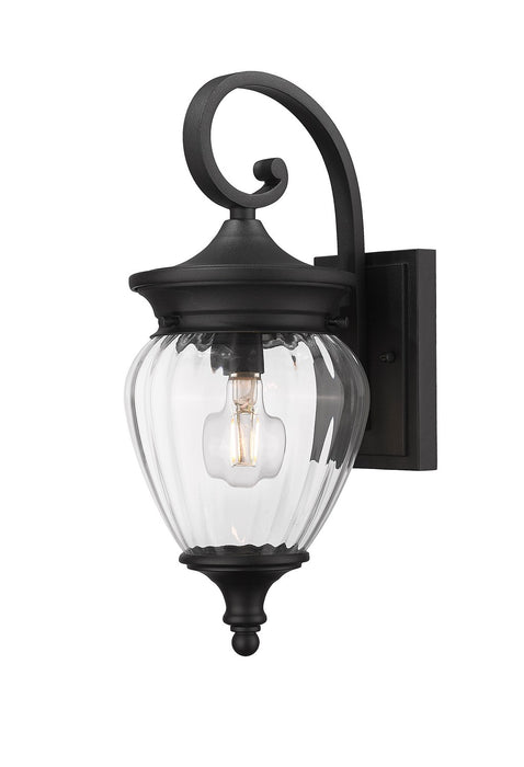 Z-Lite 5016S-BK One Light Outdoor Wall Light, Black