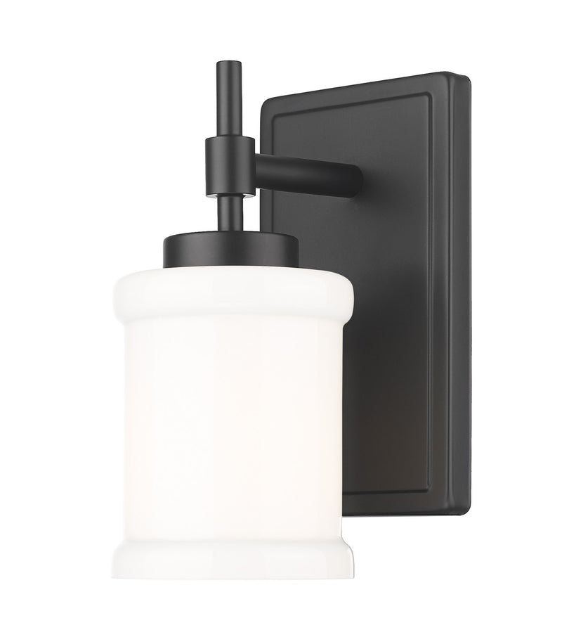 Z-Lite 622-1S-MB One Light Wall Sconce, Matte Black