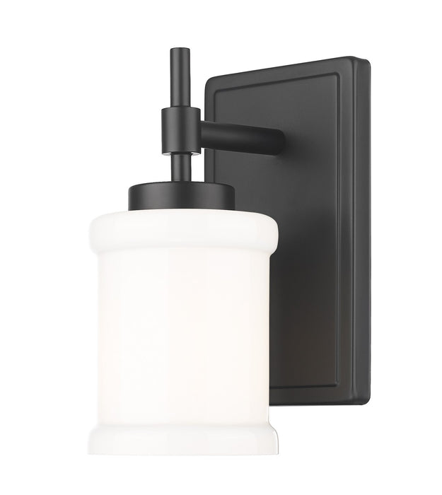 Z-Lite 622-1S-MB One Light Wall Sconce, Matte Black