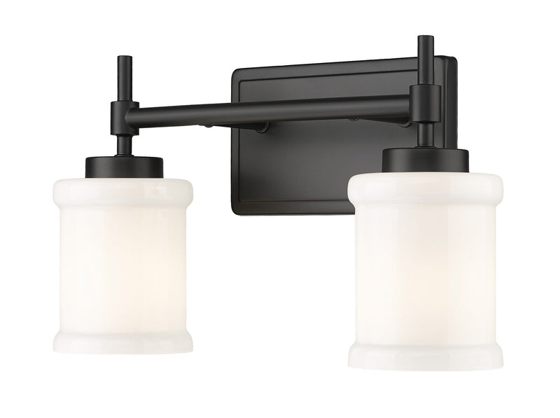 Z-Lite 622-2V-MB Two Light Vanity, Matte Black