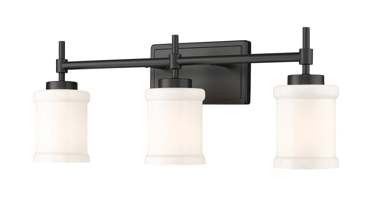 Z-Lite 622-3V-MB Three Light Vanity, Matte Black