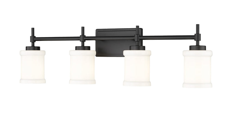 Z-Lite 622-4V-MB Four Light Vanity, Matte Black