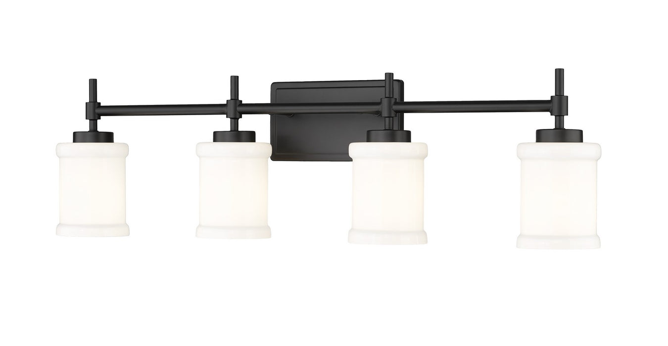 Z-Lite 622-4V-MB Four Light Vanity, Matte Black