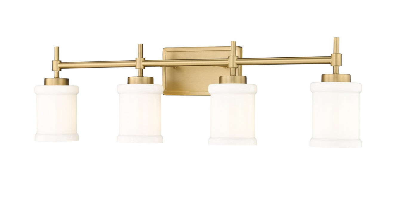 Z-Lite 622-4V-MGLD Four Light Vanity, Modern Gold