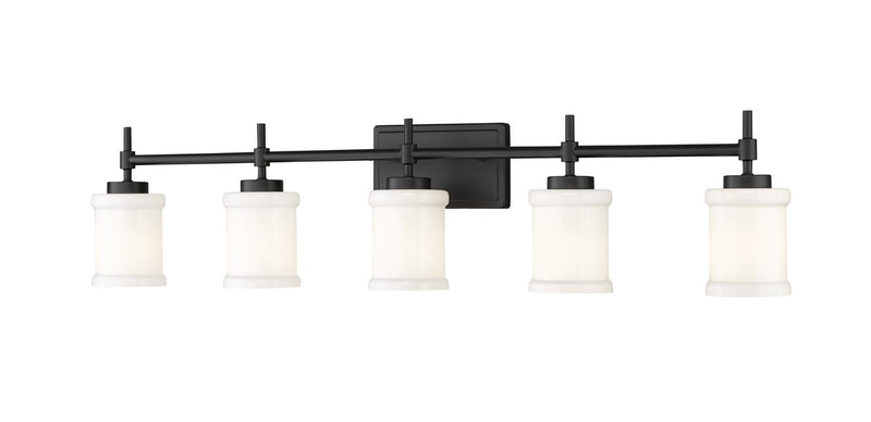 Z-Lite 622-5V-MB Five Light Vanity, Matte Black