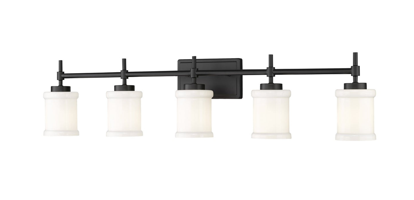 Z-Lite 622-5V-MB Five Light Vanity, Matte Black