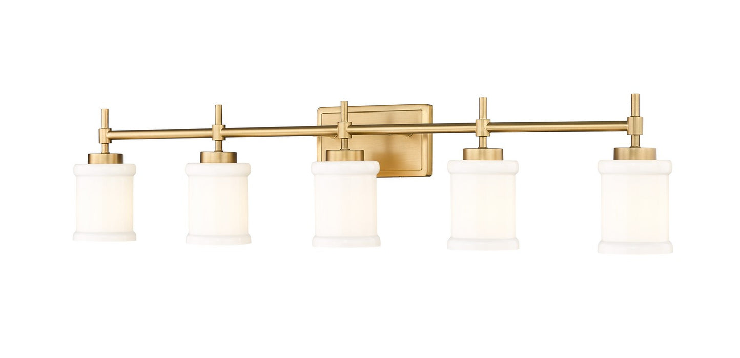 Z-Lite 622-5V-MGLD Five Light Vanity, Modern Gold