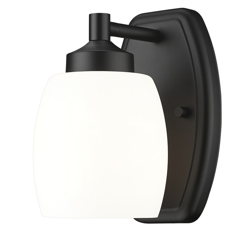 Z-Lite 745-1S-MB One Light Wall Sconce, Matte Black
