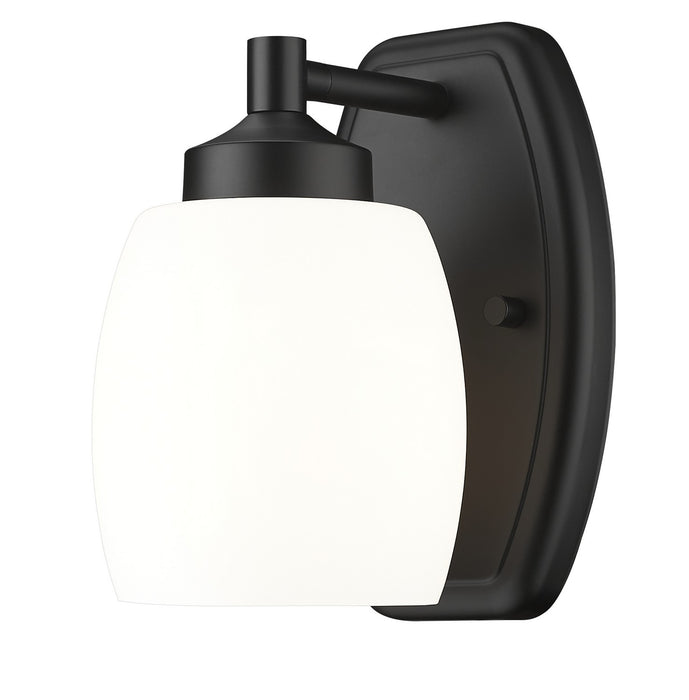 Z-Lite 745-1S-MB One Light Wall Sconce, Matte Black