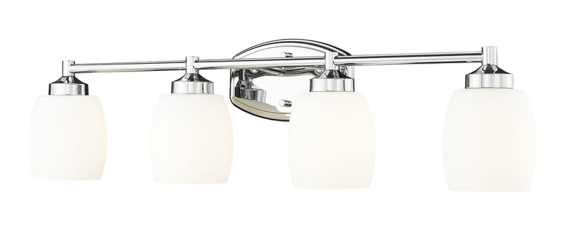 Z-Lite 745-4V-CH Four Light Vanity, Chrome