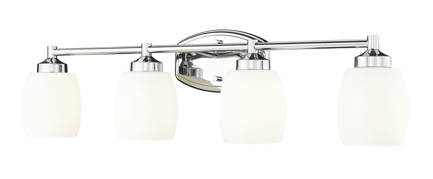 Z-Lite 745-4V-CH Four Light Vanity, Chrome