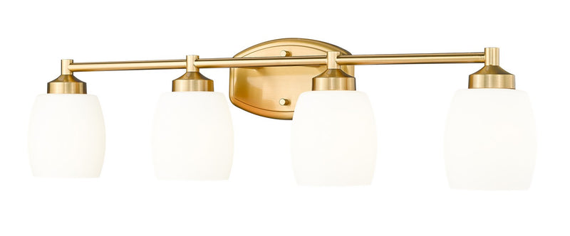 Z-Lite 745-4V-LG Four Light Vanity, Luxe Gold