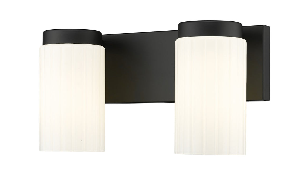 Z-Lite 746-2V-MB Two Light Vanity, Matte Black