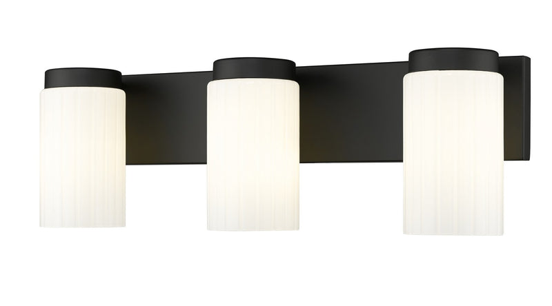 Z-Lite 746-3V-MB Three Light Vanity, Matte Black