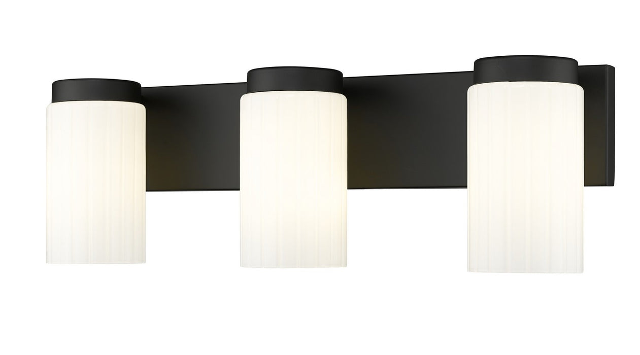 Z-Lite 746-3V-MB Three Light Vanity, Matte Black