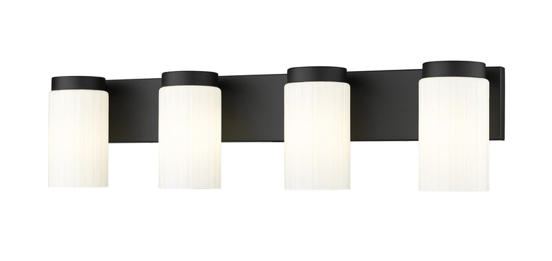 Z-Lite 746-4V-MB Four Light Vanity, Matte Black