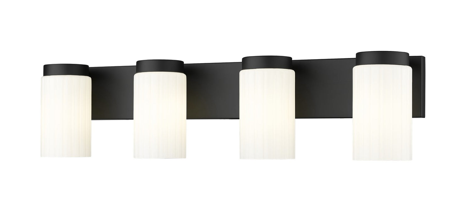 Z-Lite 746-4V-MB Four Light Vanity, Matte Black