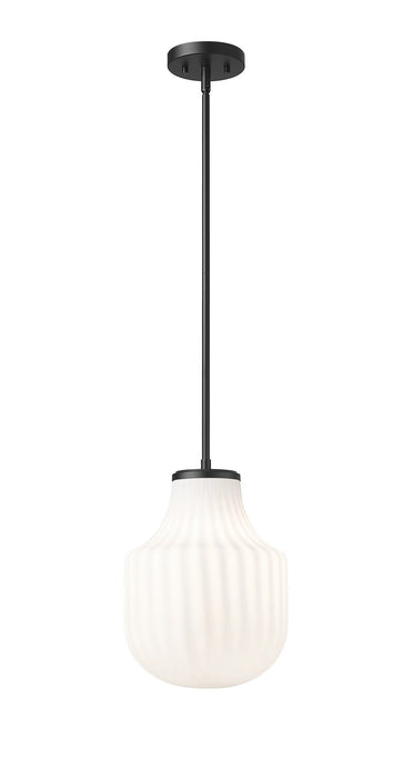 Z-Lite 7510P10-MB One Light Pendant, Matte Black
