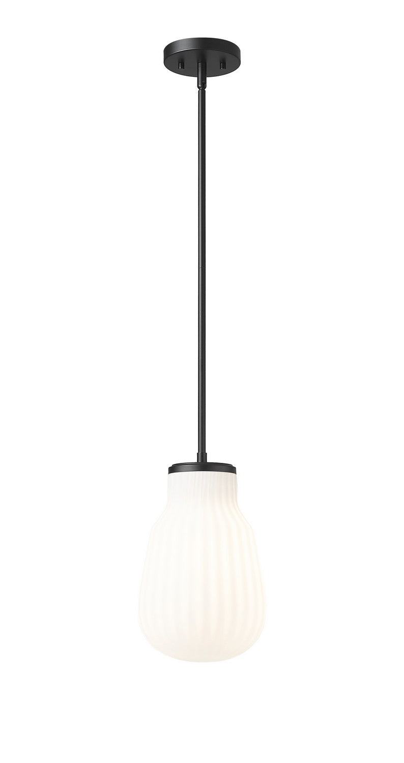 Z-Lite 7511P8-MB One Light Pendant, Matte Black
