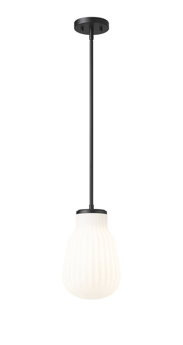 Z-Lite 7511P8-MB One Light Pendant, Matte Black