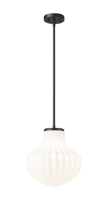 Z-Lite 7512P13-MB One Light Pendant, Matte Black