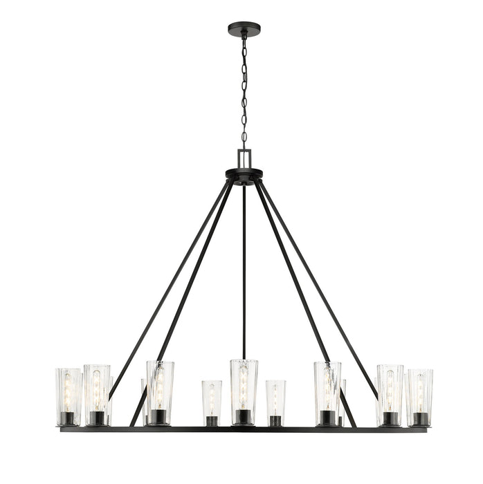 Z-Lite 826-15MB 15 Light Chandelier, Matte Black