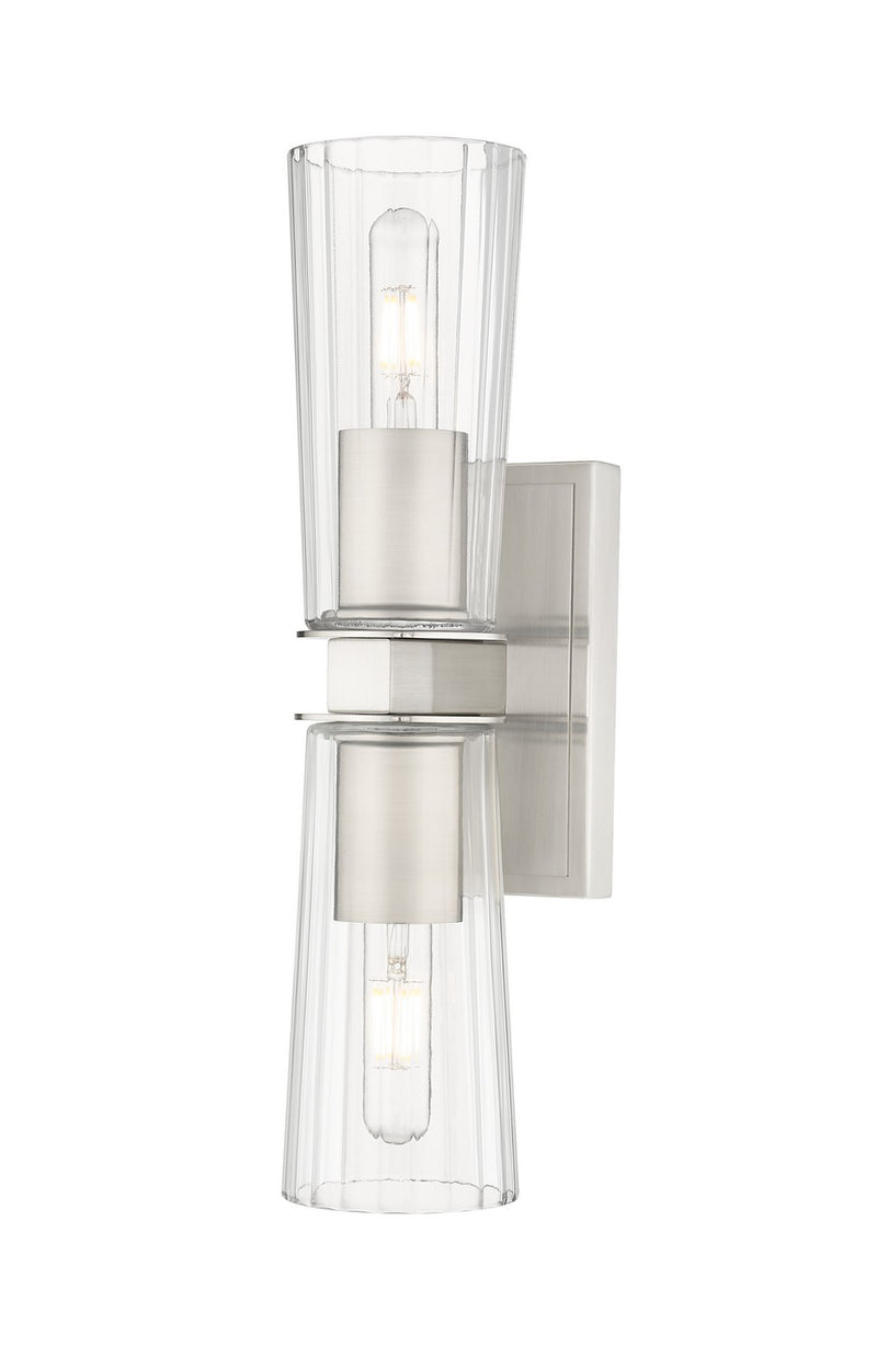 Z-Lite 826-2S-BN Two Light Wall Sconce, Brushed Nickel