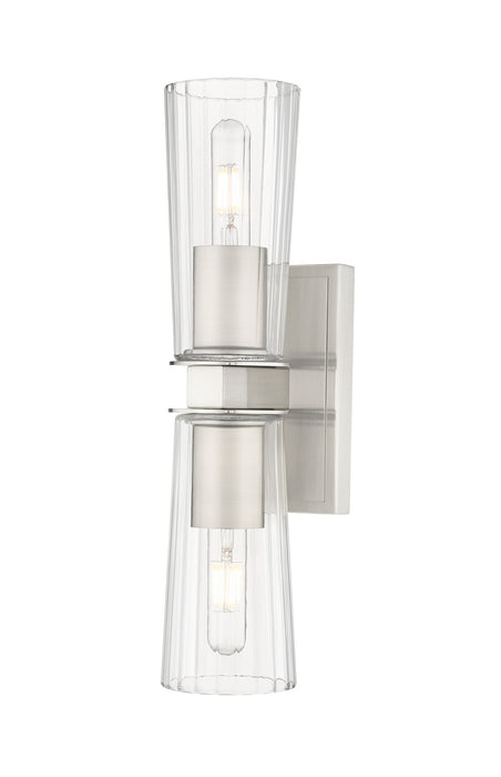 Z-Lite 826-2S-BN Two Light Wall Sconce, Brushed Nickel