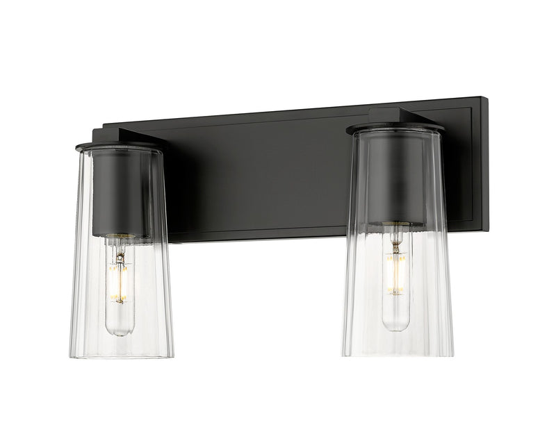 Z-Lite 826-2V-MB Two Light Vanity, Matte Black