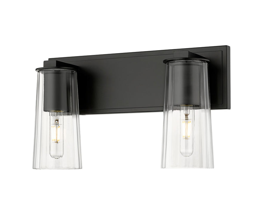 Z-Lite 826-2V-MB Two Light Vanity, Matte Black