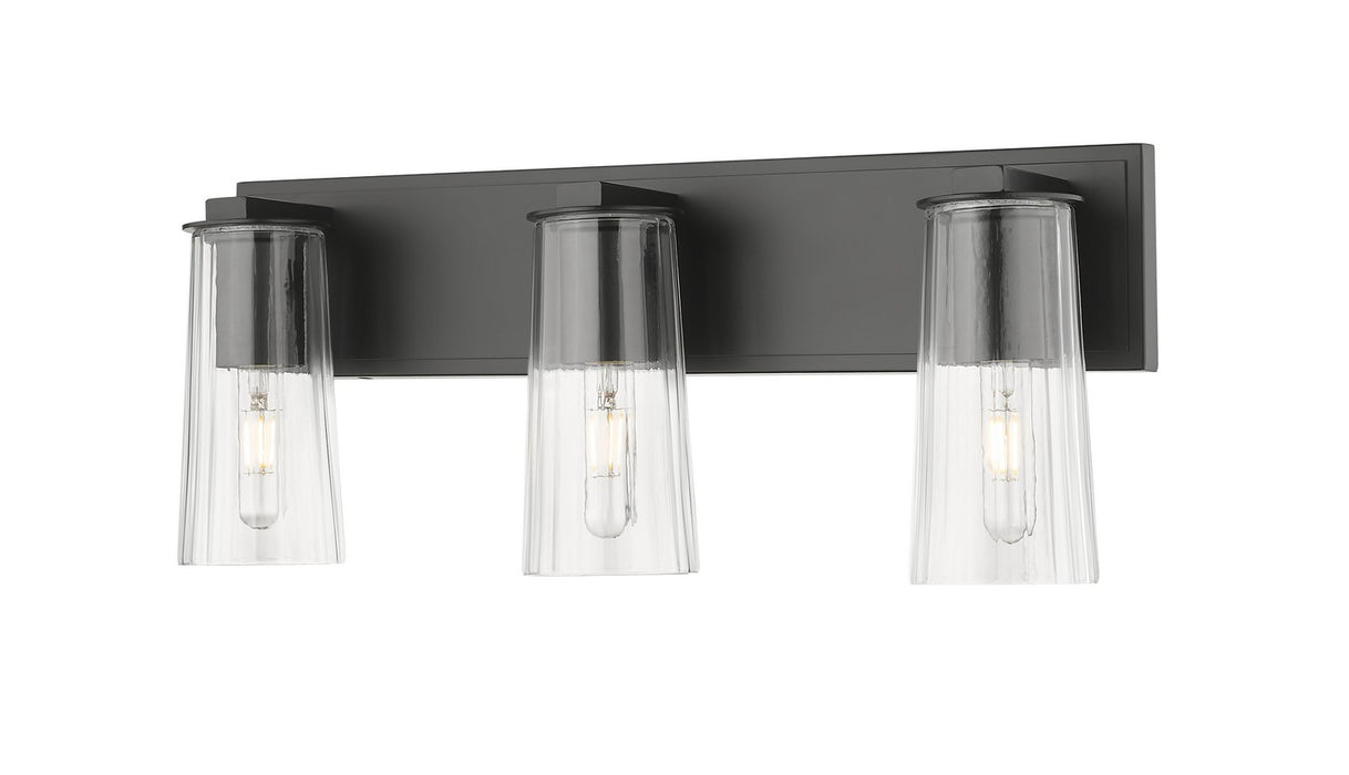 Z-Lite 826-3V-MB Three Light Vanity, Matte Black